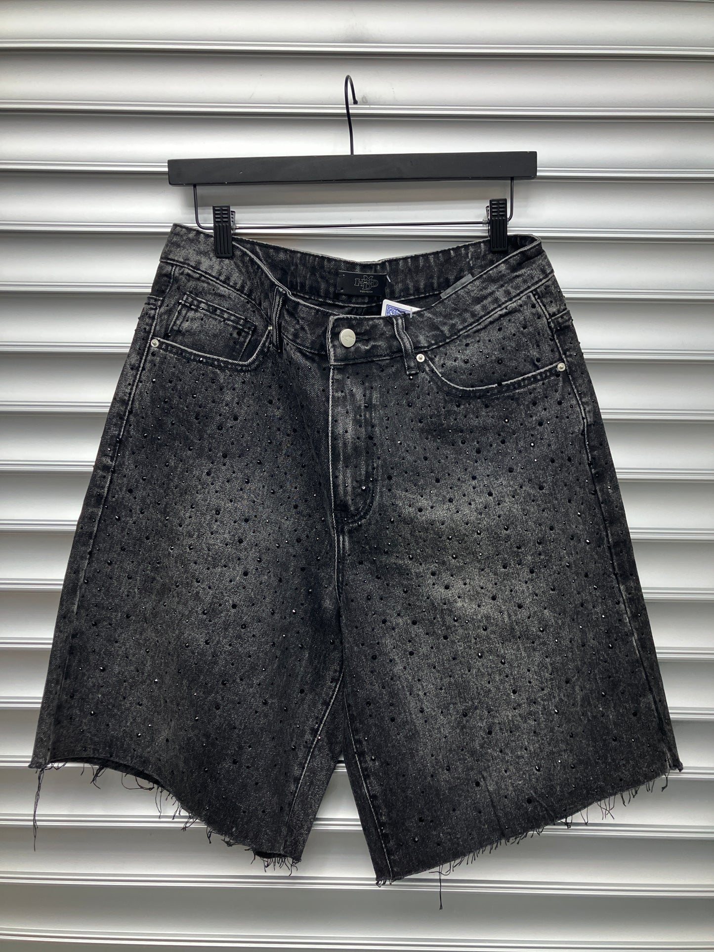 HMDD Billie Jean Black Denim Shorts - M