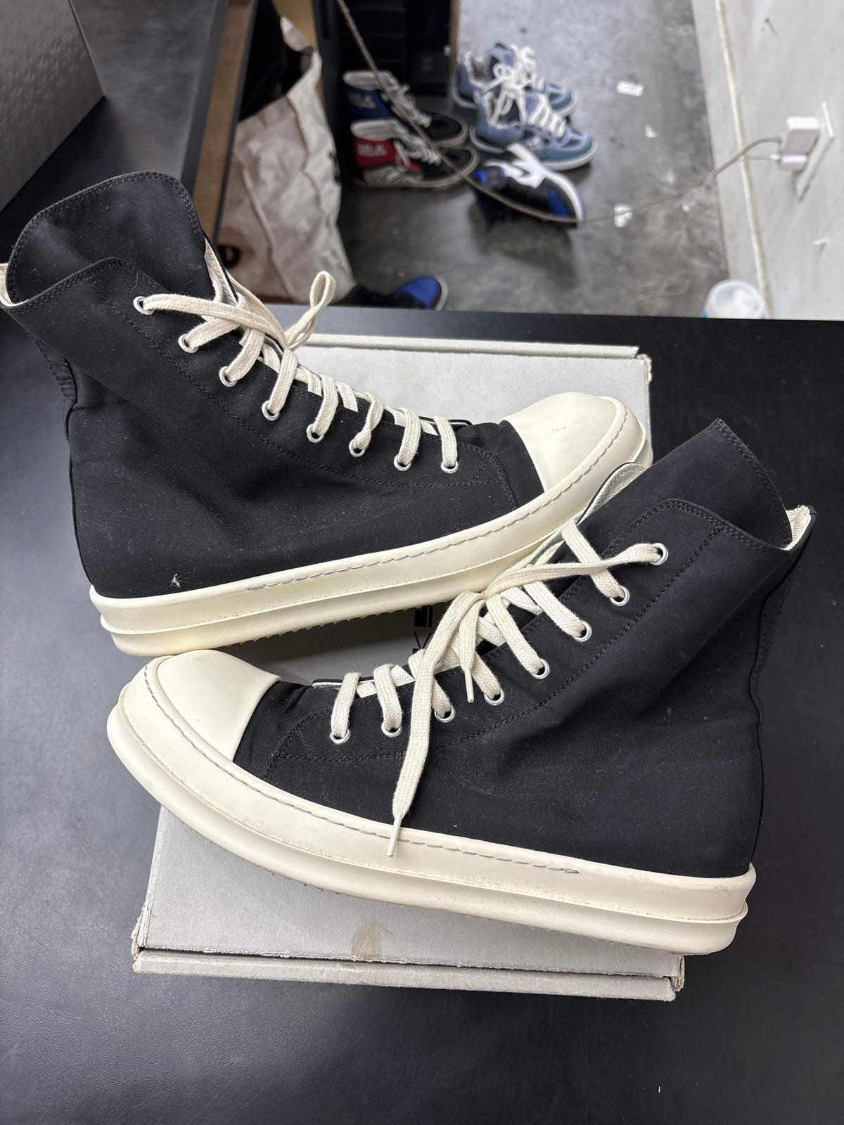 Rick Owen DRKSHDW High Black (U) - 43(10)**
