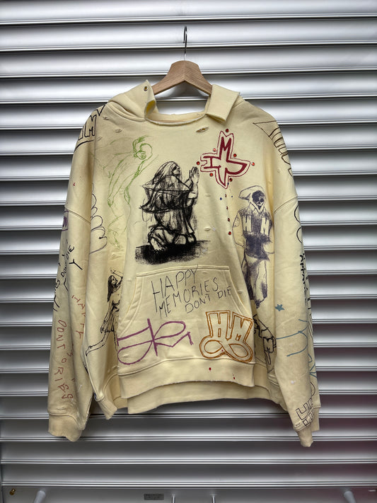 HMDD Collage Hoodie - L