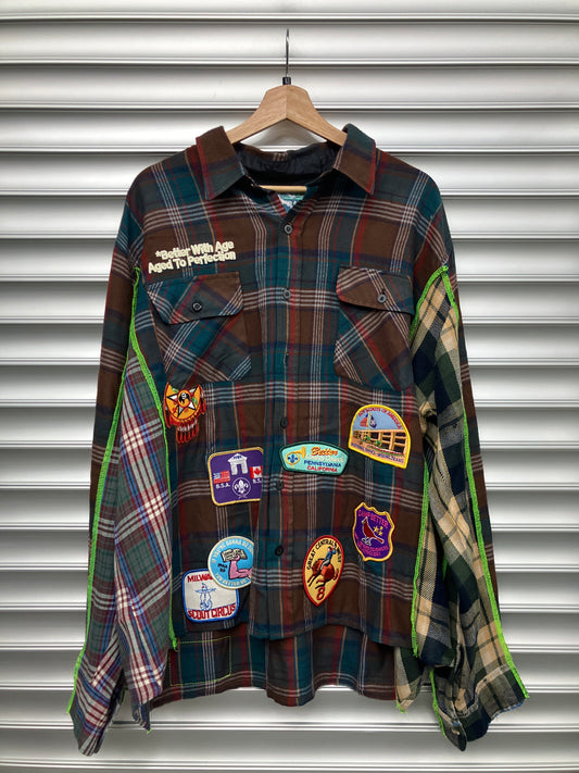 BWA Multi Patch Flannel - L