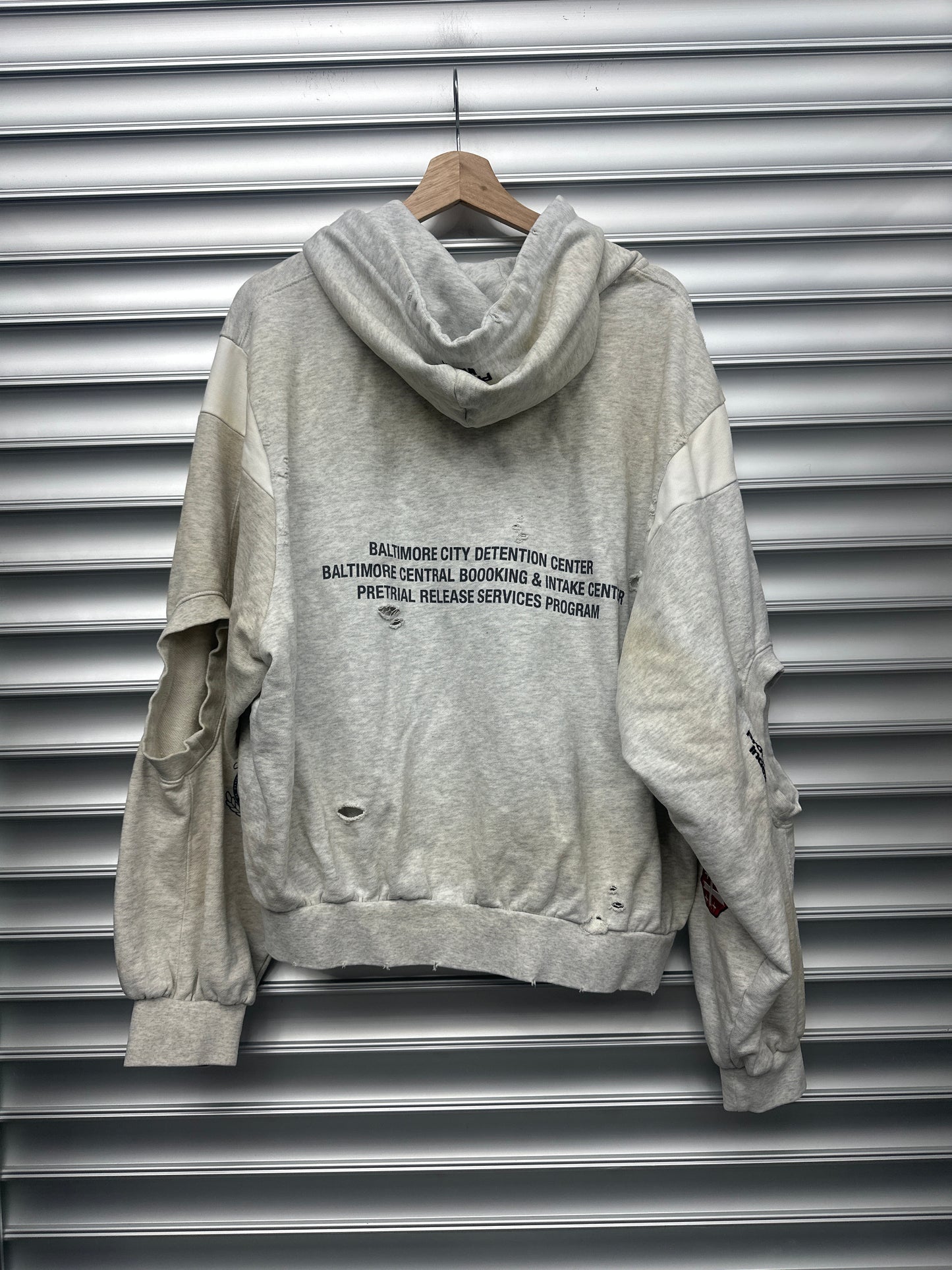 Protocol Index Reconstructed Zip Up Hoodie - 1