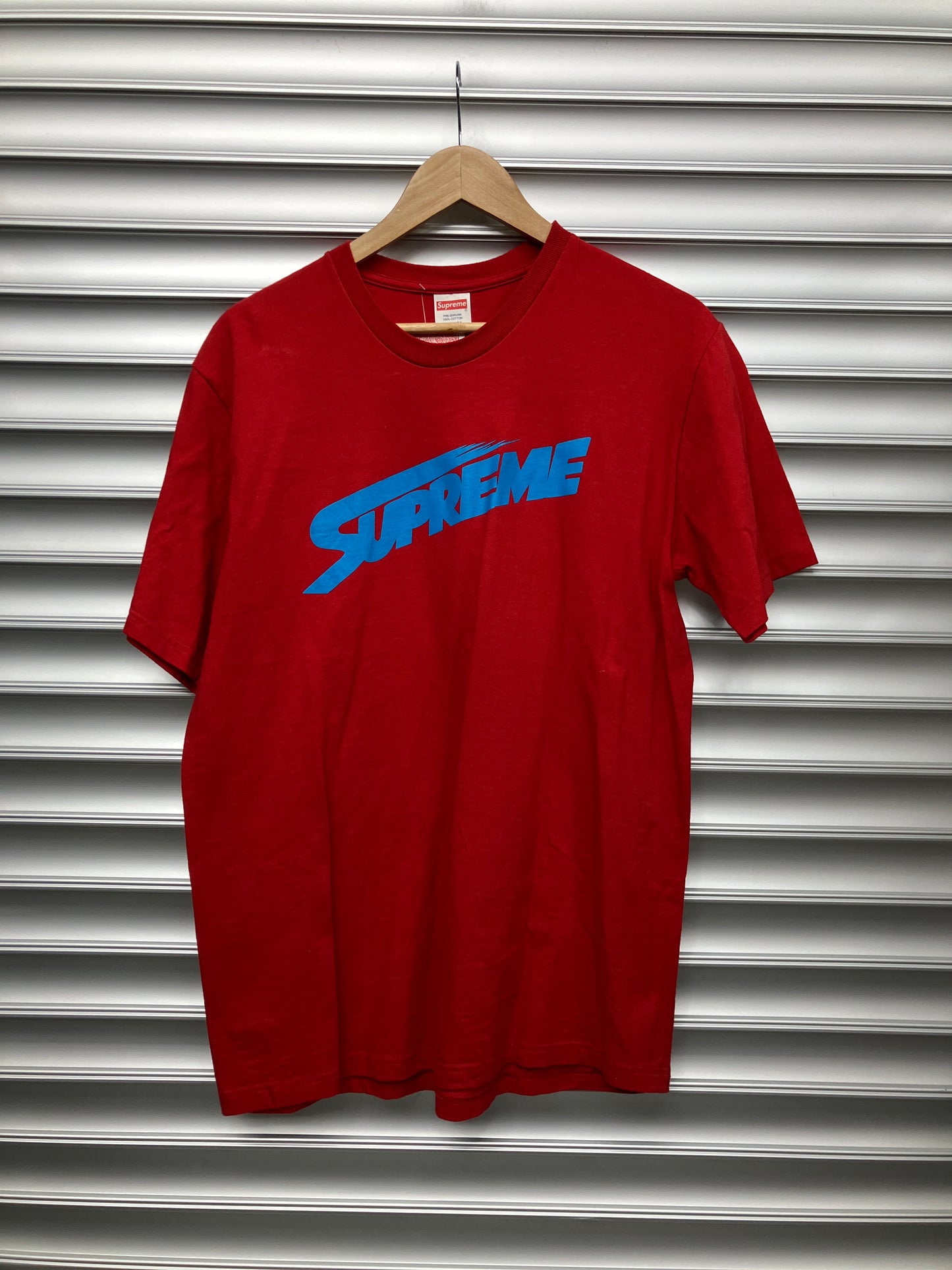Supreme Red Blue Logo Tee - M
