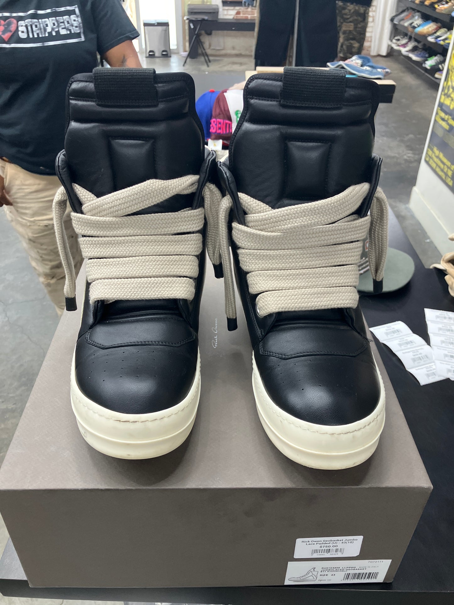 Rick Owen Geobasket Jumbo Lace Padded (U) - 43(10)