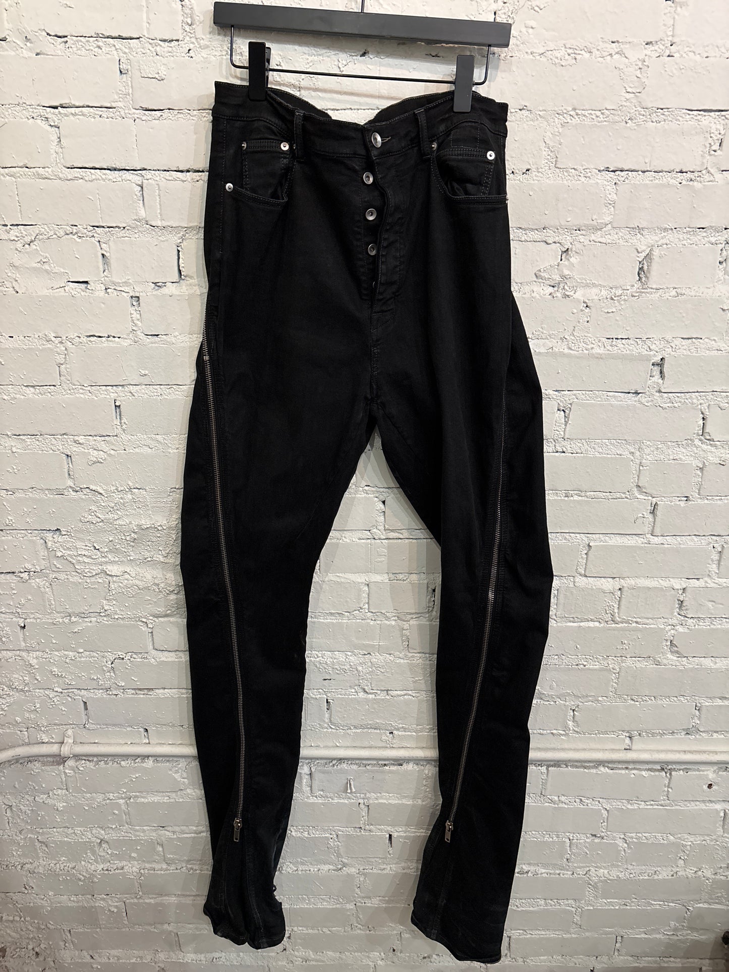 Rick Owens Banana Cut Wax Denim - 33