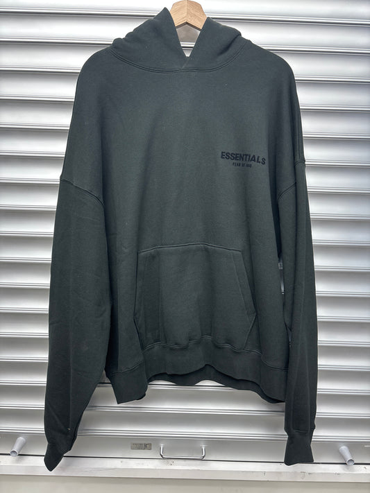 Essientials Black Hoodie - L