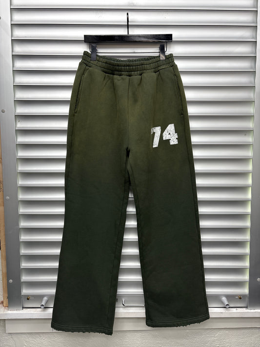 74 Green Sweatpants - L**