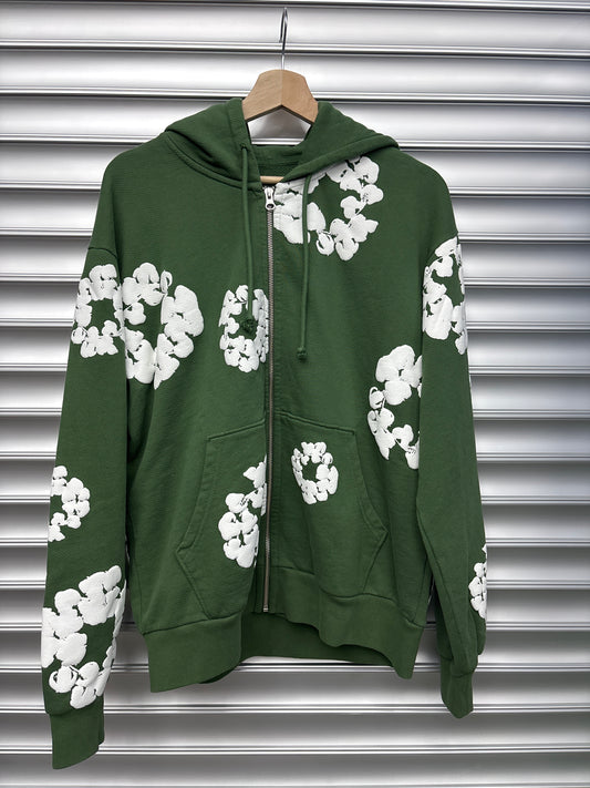 Denim Tears Green Zip Up - S
