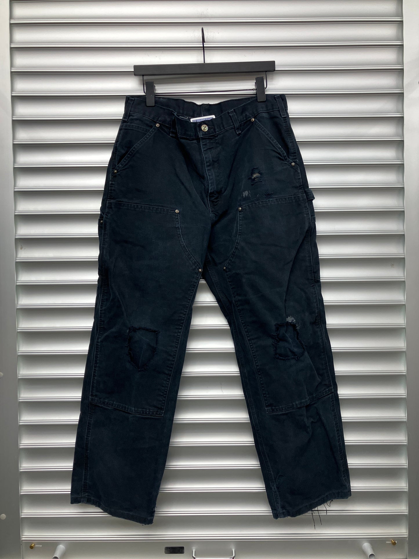 Vintage Black Carhartt Double Knees - 36