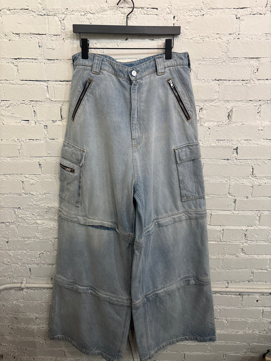 Vetements Lightwash Convertible Denim - 32