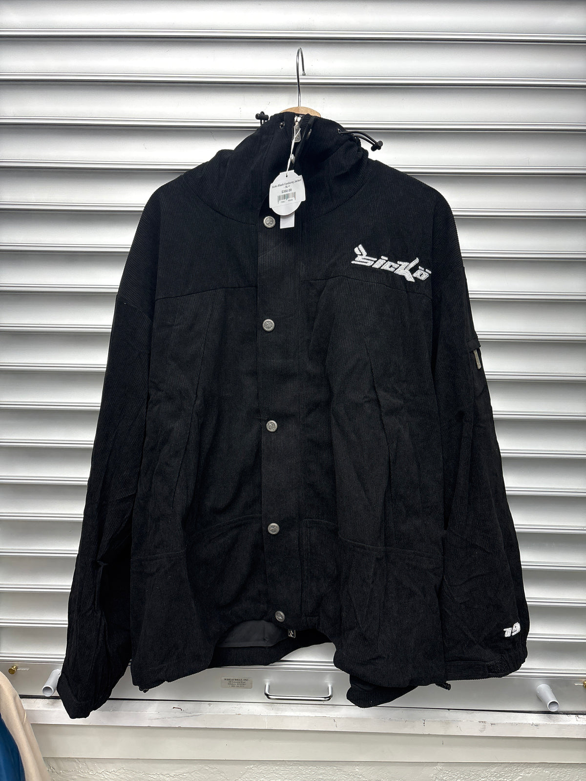Sicko Black Corduroy Jacket - XL**