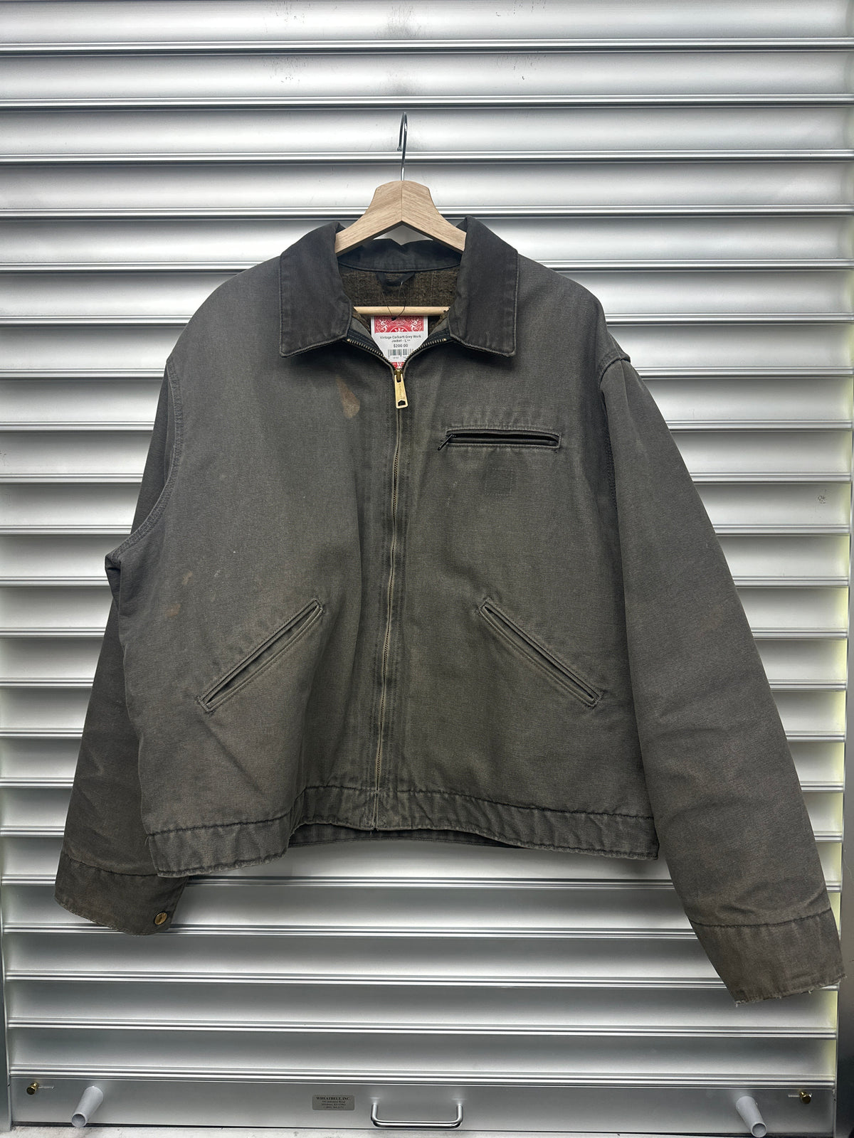 Vintage Carhartt Grey Work Jacket - L **