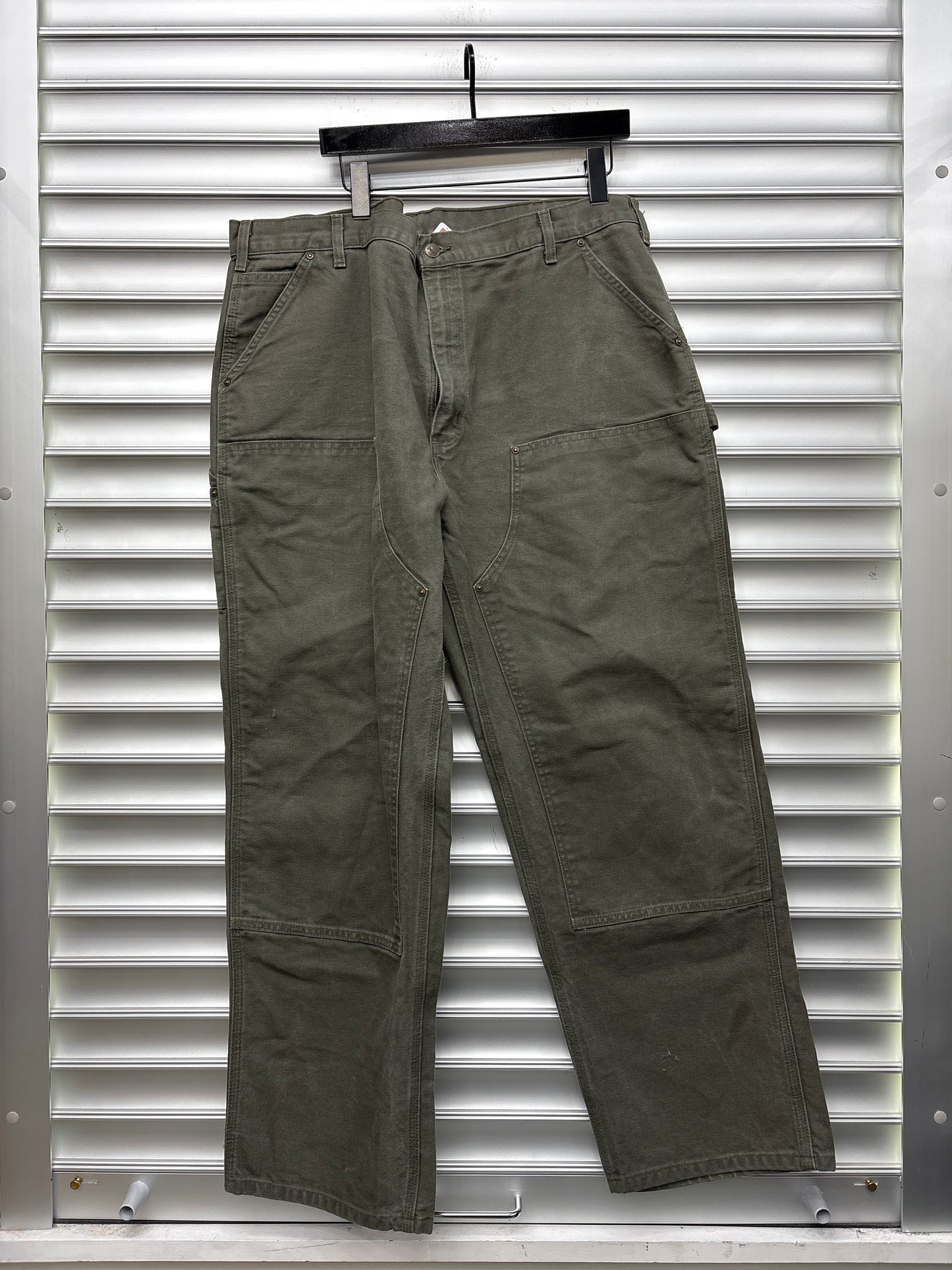Vintage Sage Green Carhartt Double Knees - 42