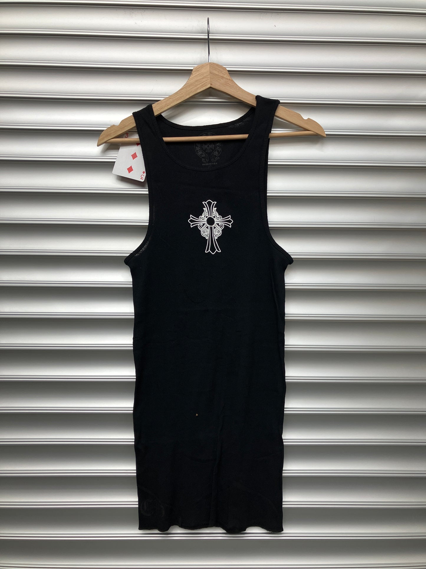 Chrome Hearts Black Cross Tank Top - L