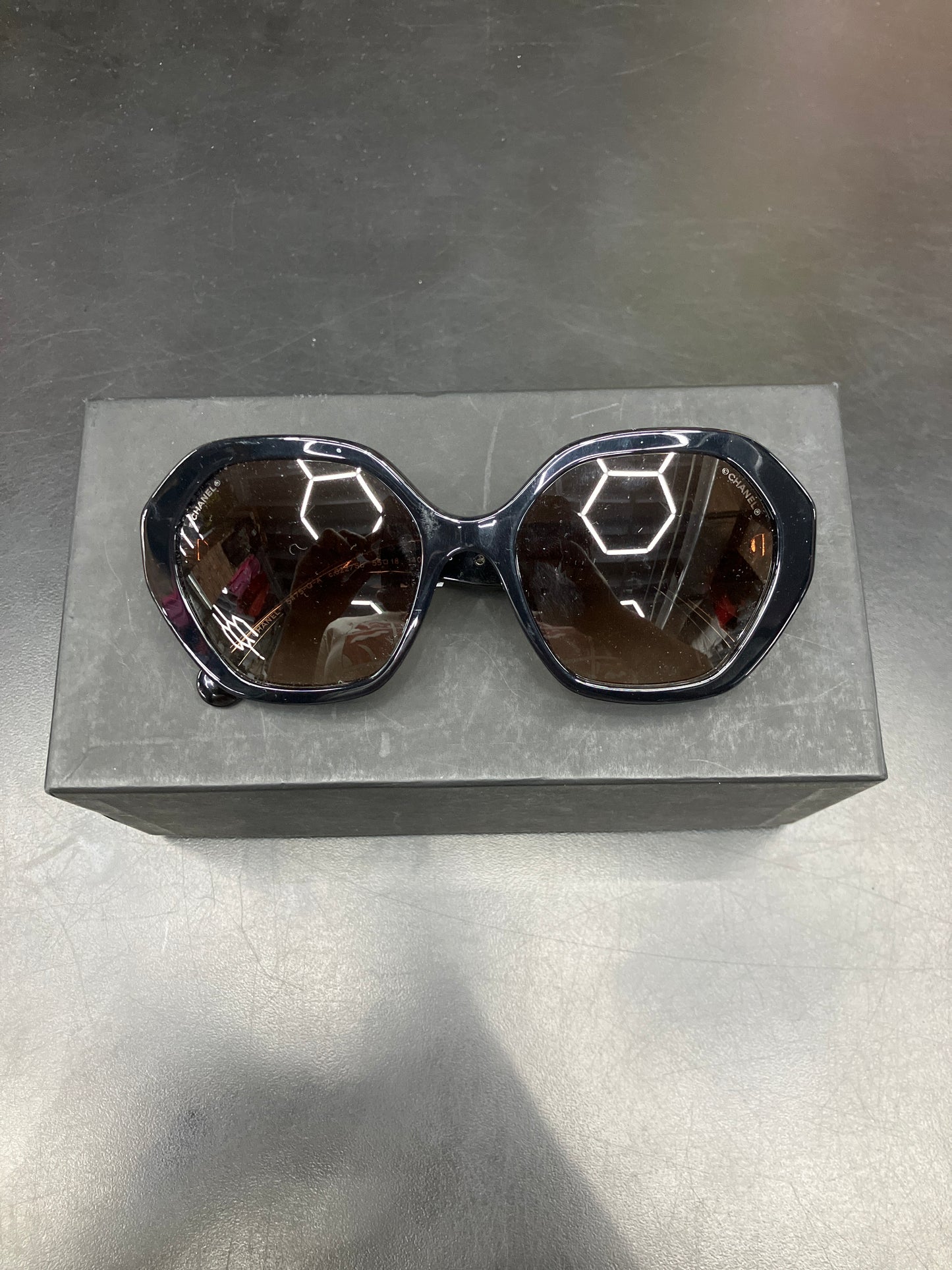 Chanel Leather Gold CC Shades