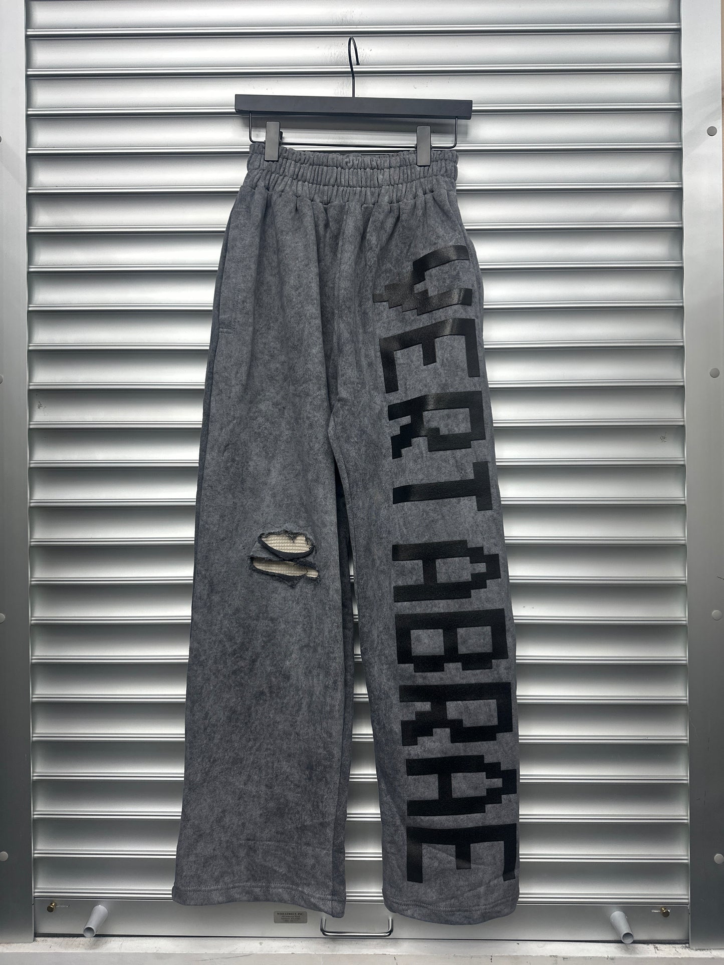 Vertabrae Double Layer Grey Sweatpants - L