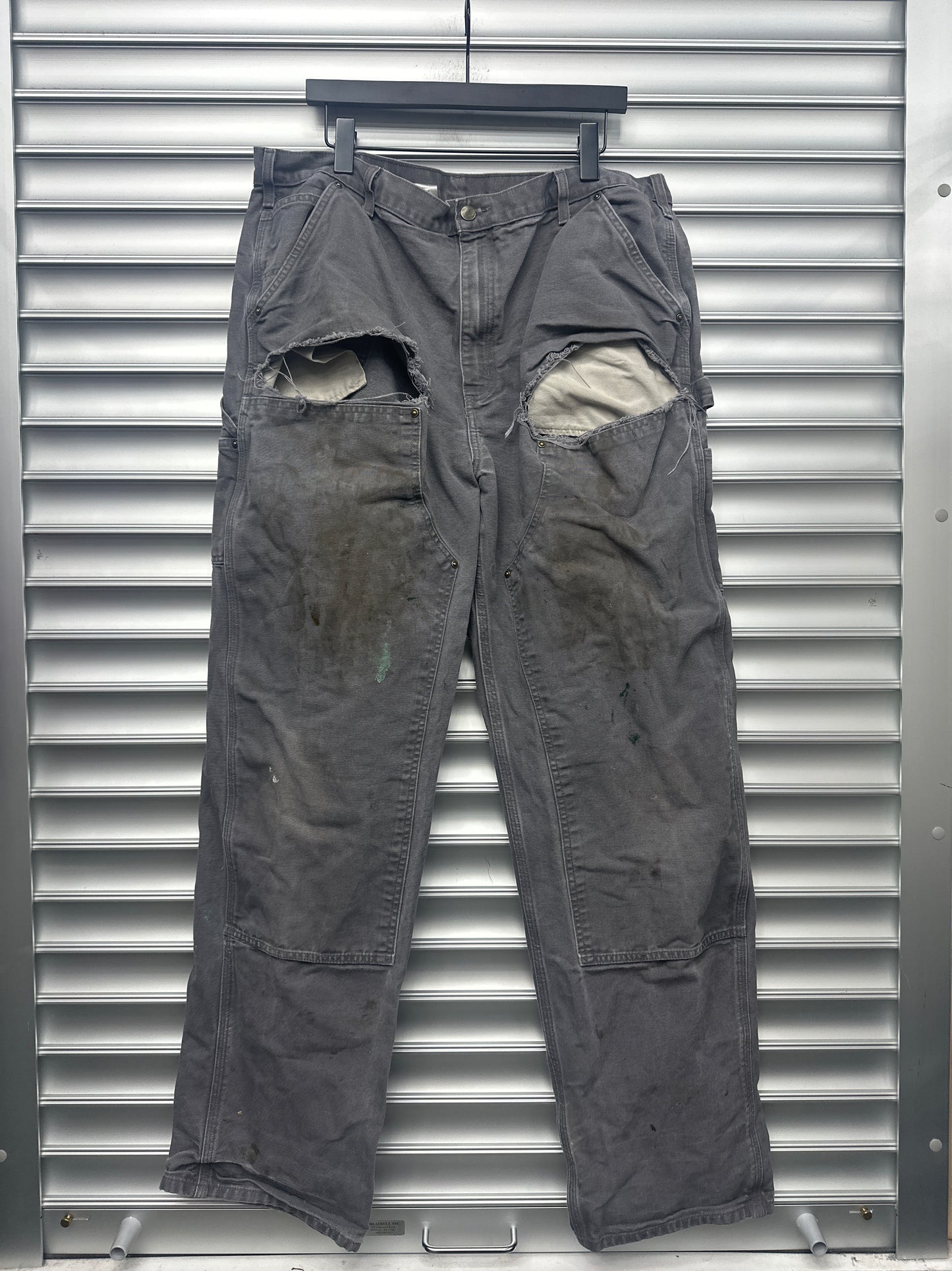 Vintage Carhartt Grey Double Knee - 40 **