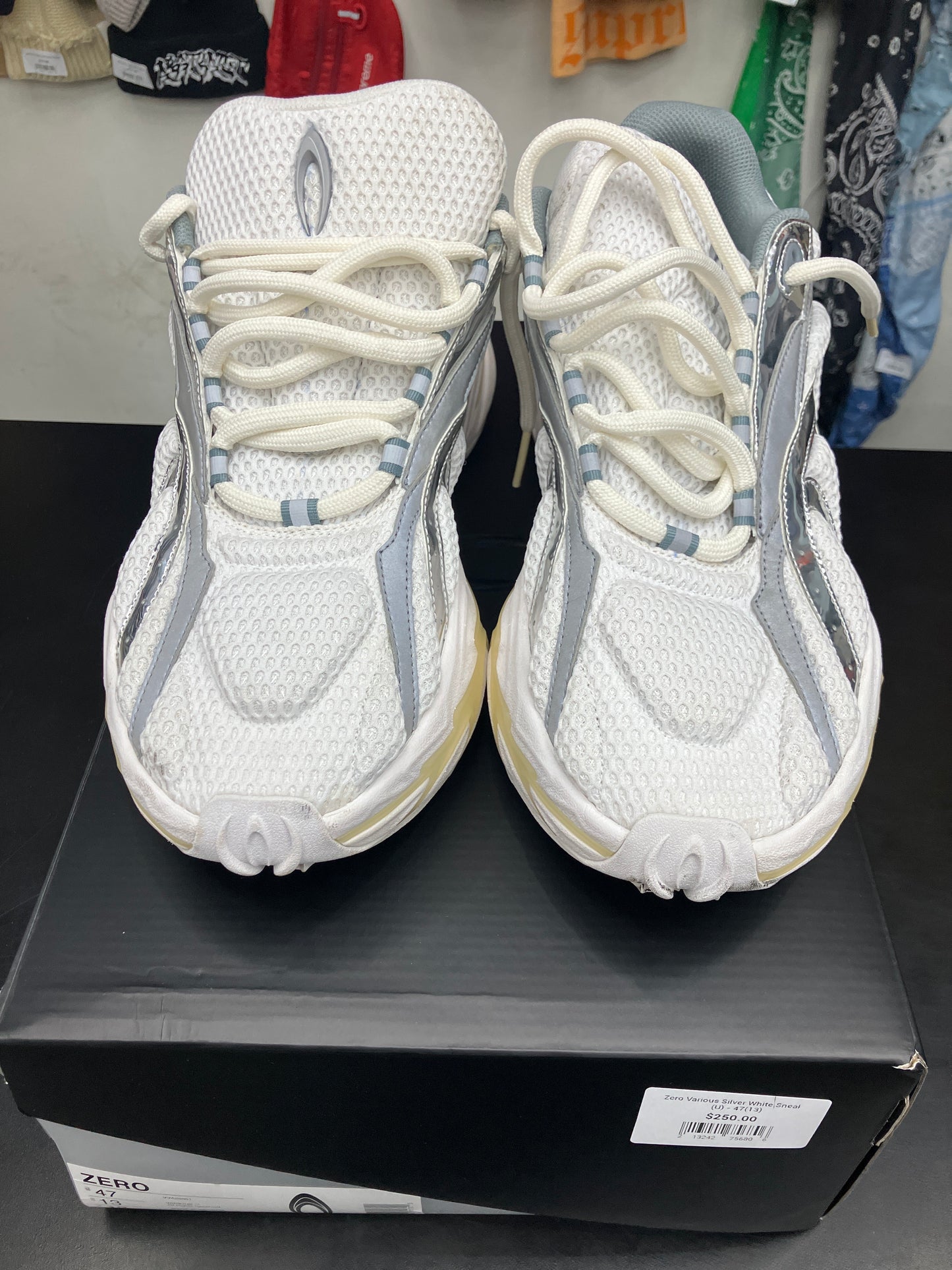Zero Various Silver White Sneaker (U) - 47(13)**