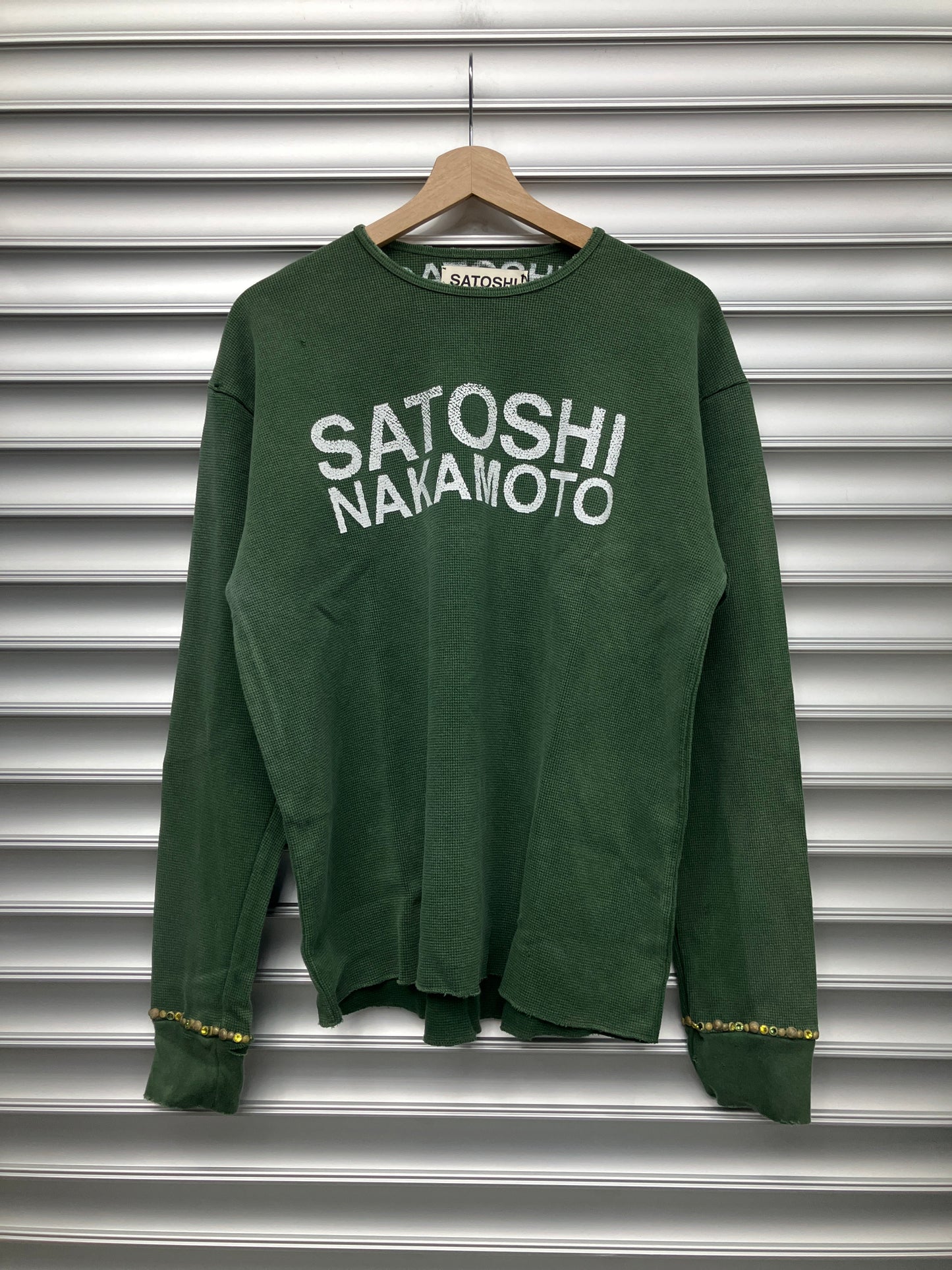 Satoshi Nakamoto Logo Studded Thermal - XL