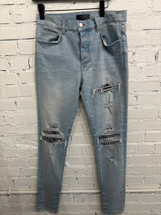 Amiri MX 1 Light Denim 33