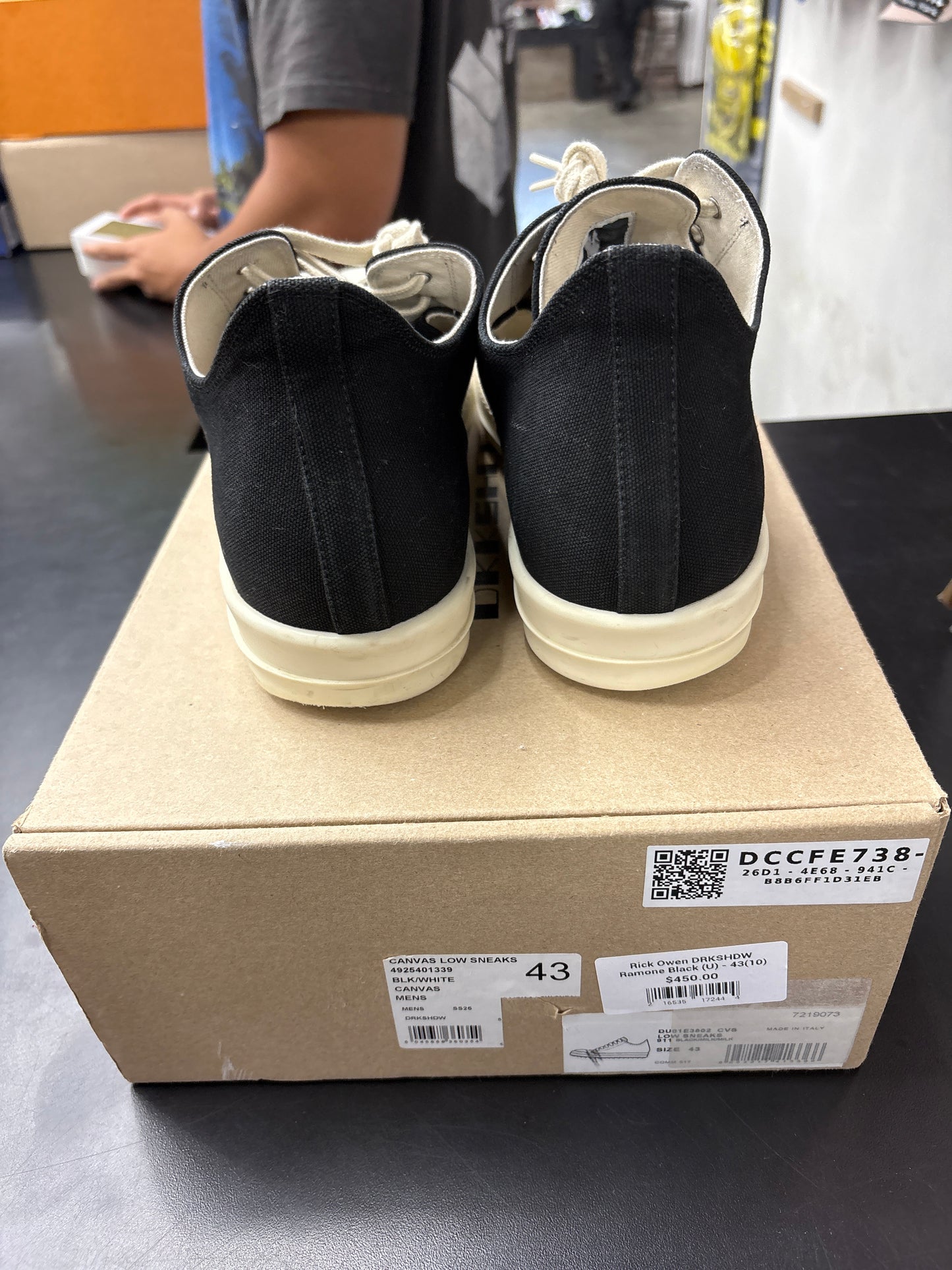 Rick Owen DRKSHDW Ramone Black (U) - 43(10)