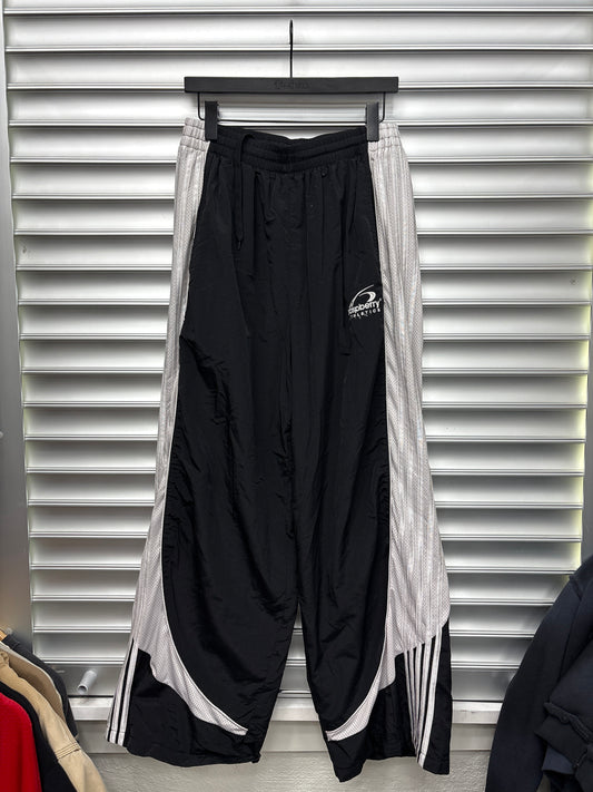 Raspberry Netted BlCk Trackpants - S **
