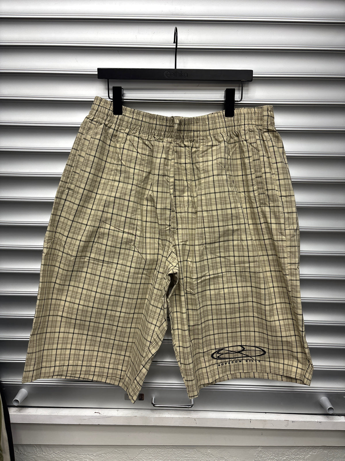 Boredom Kills Plaid Shorts - XL**