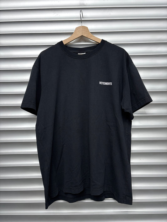 Vetements Black Tee - XL**