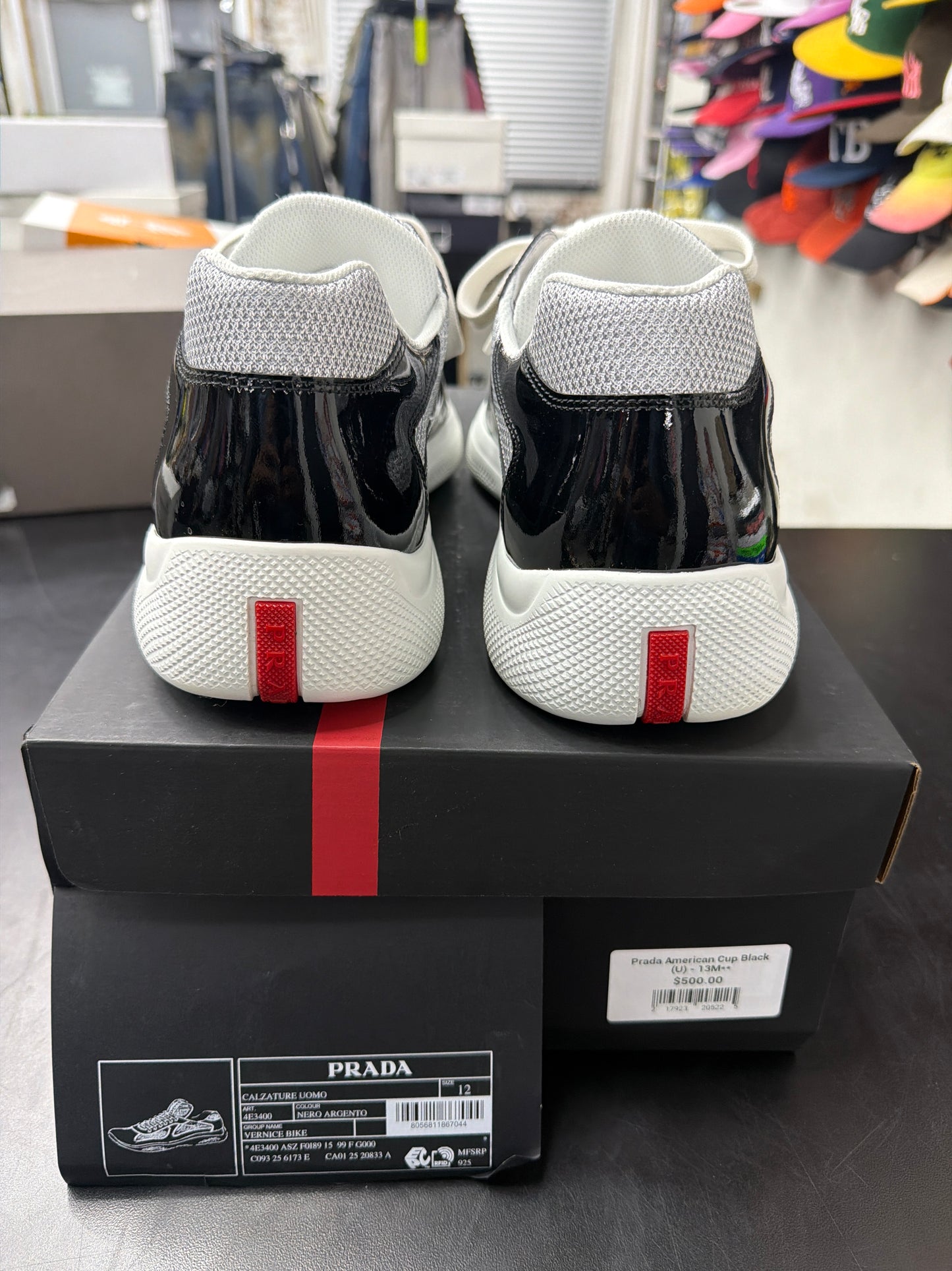 Prada American Cup Black (U) - 13M**