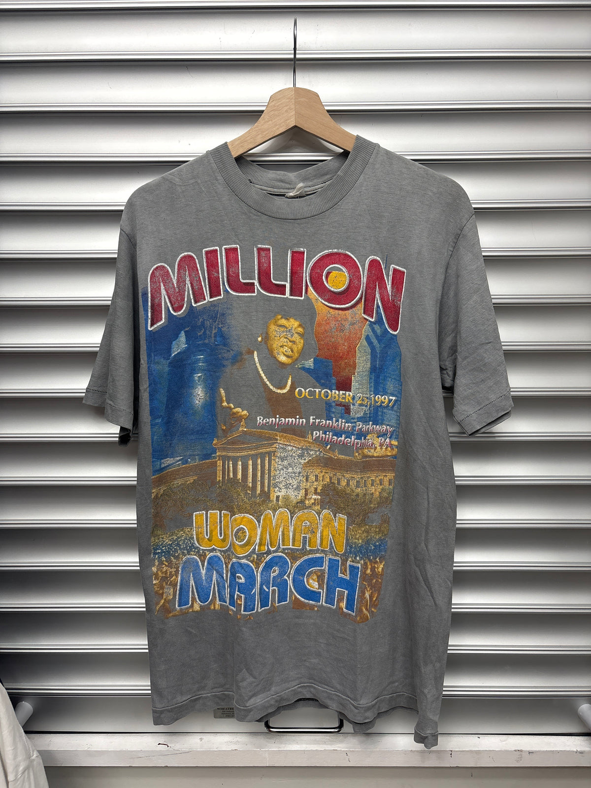 Vintage Faded Million Woman March Tee - L**