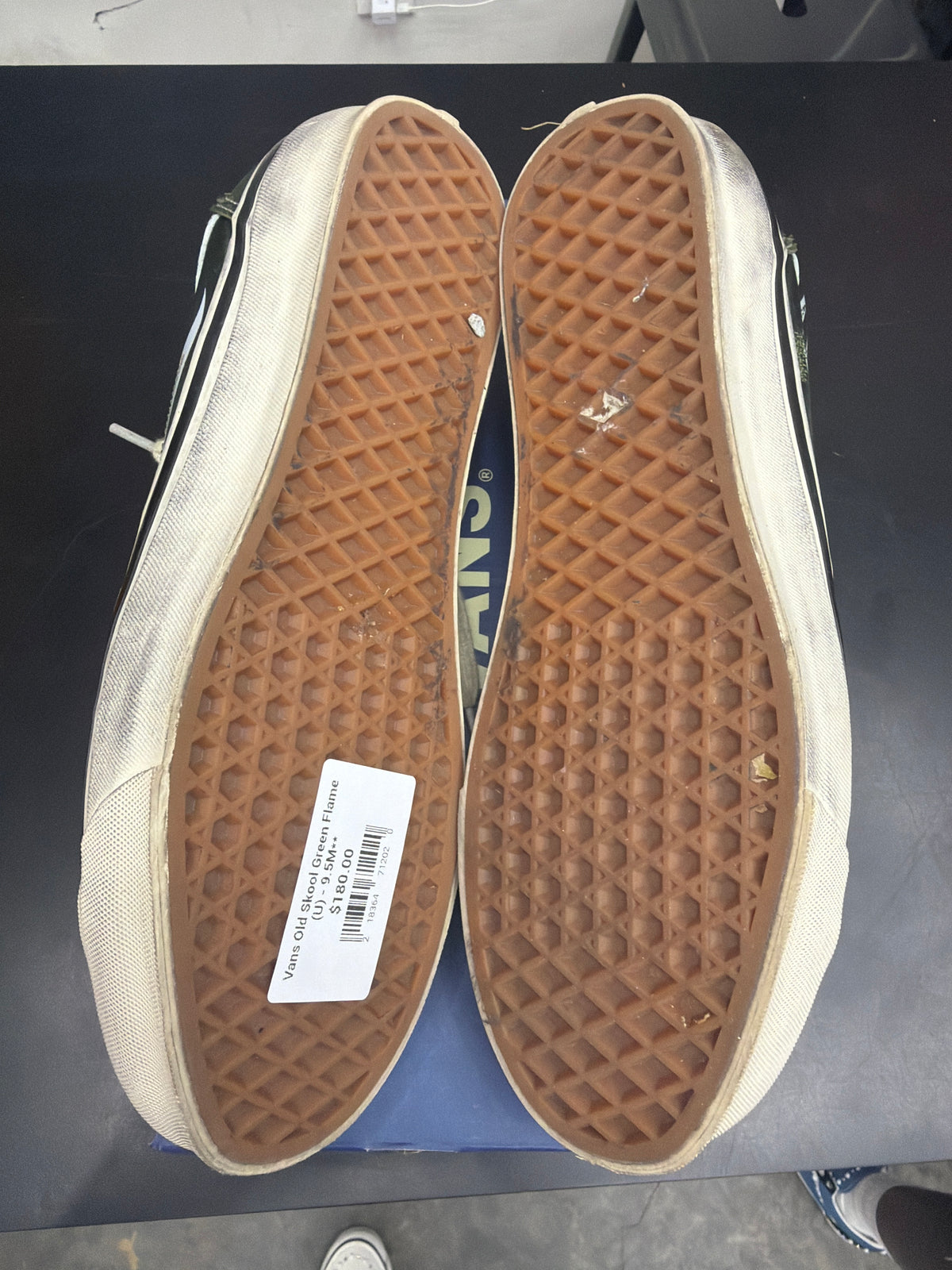Vans Old Skool Green Flame (U) - 9.5M**