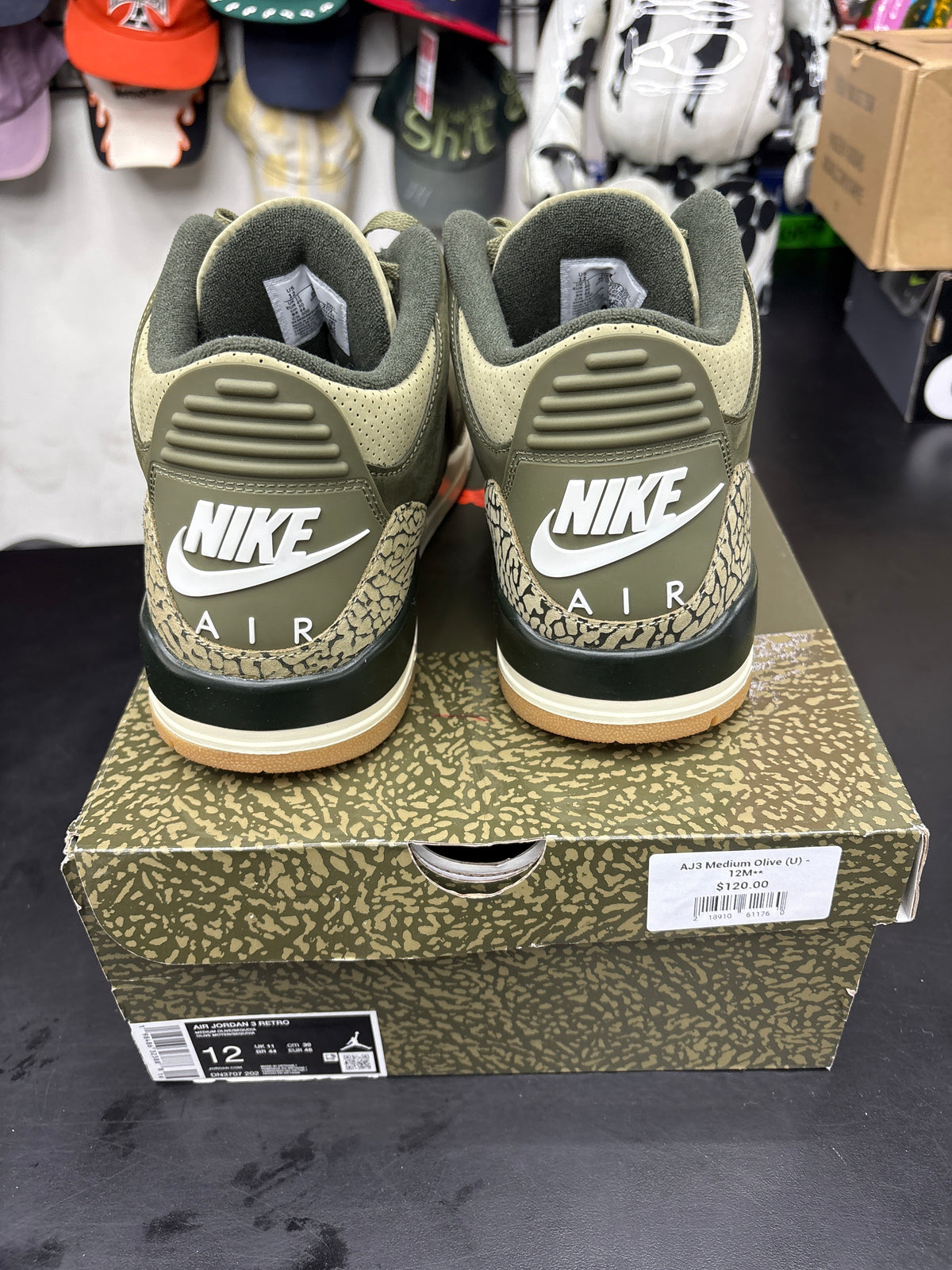 AJ3 Medium Olive (U) - 12M**