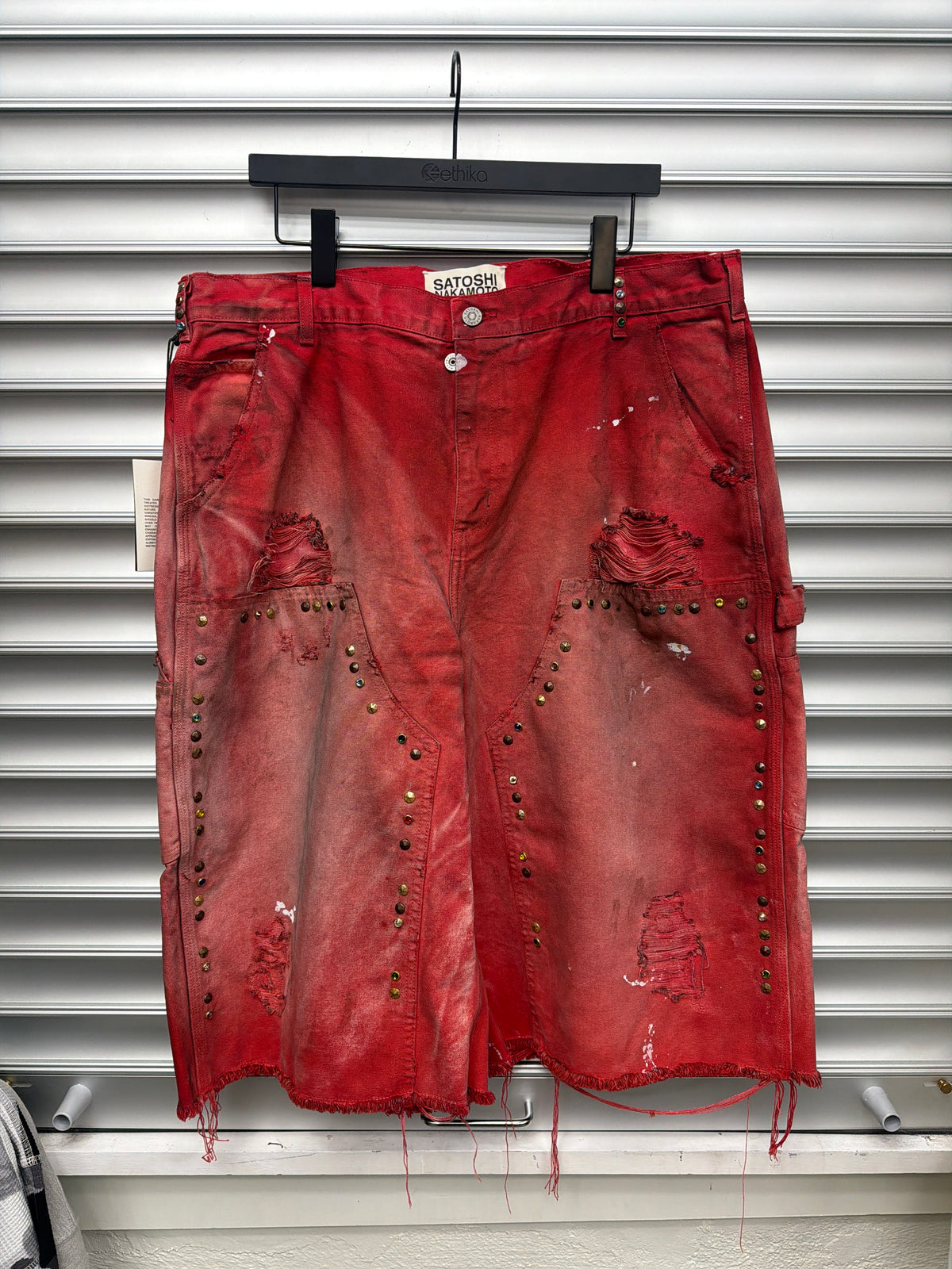 Satoshi Nakamoto Red Danny's Carpenter Shorts - 36**
