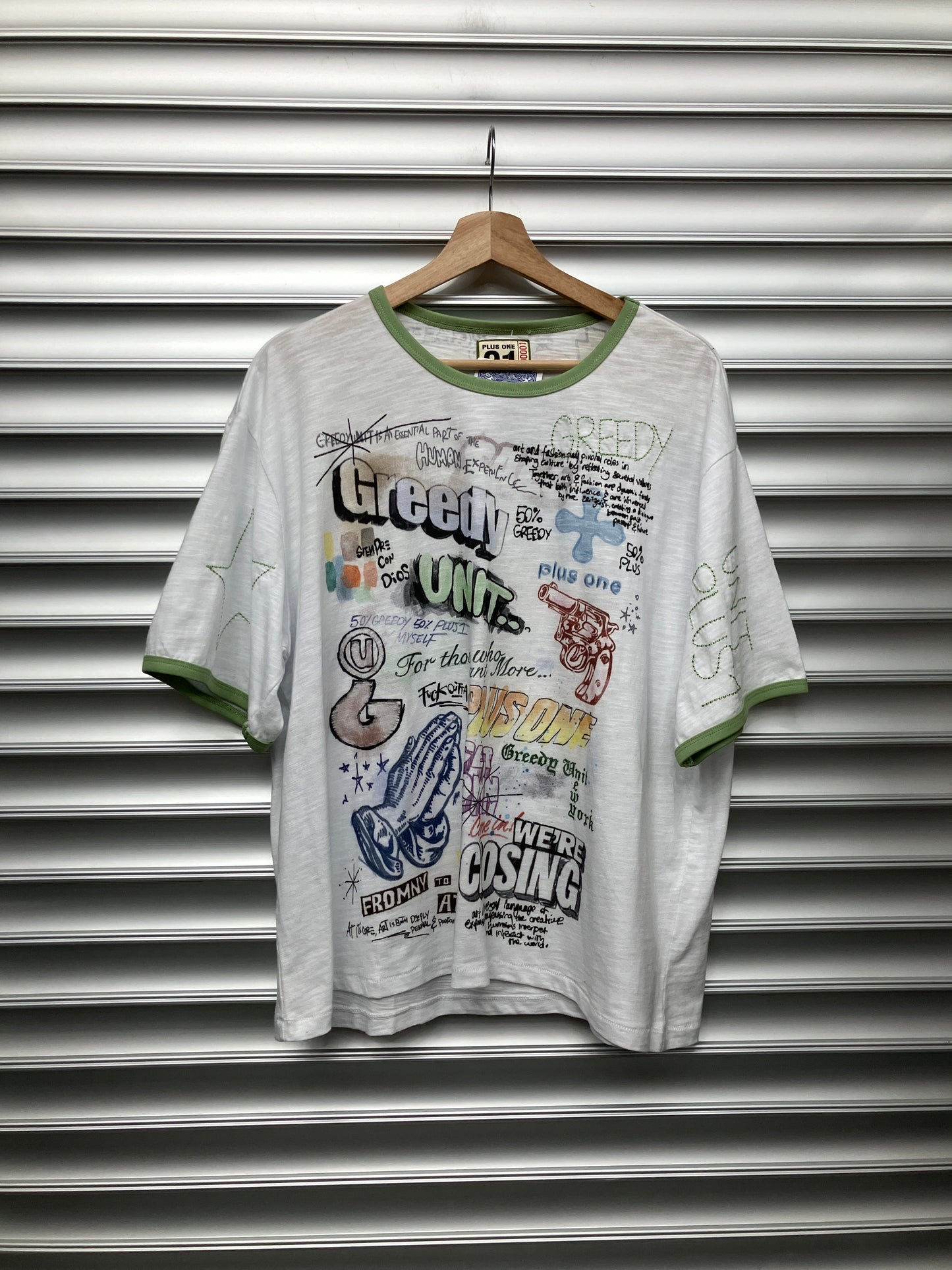 Plus Greedy Unit Ringer Tee - XL
