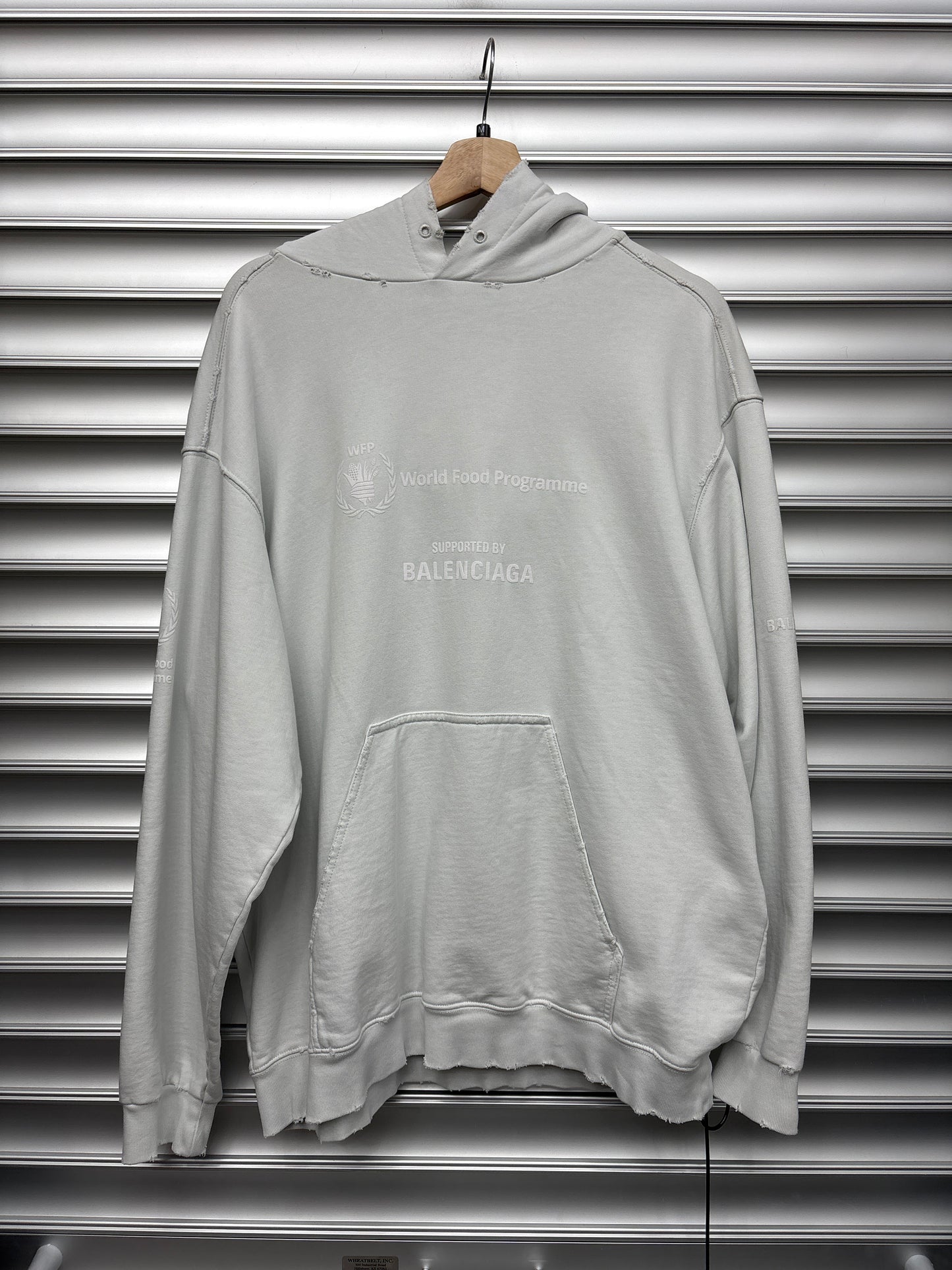 Balenciaga White Food Programme Hoodie - M**
