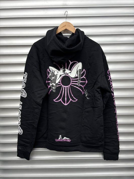 Chrome Hearts Deadly Doll Black Hoodie - M **