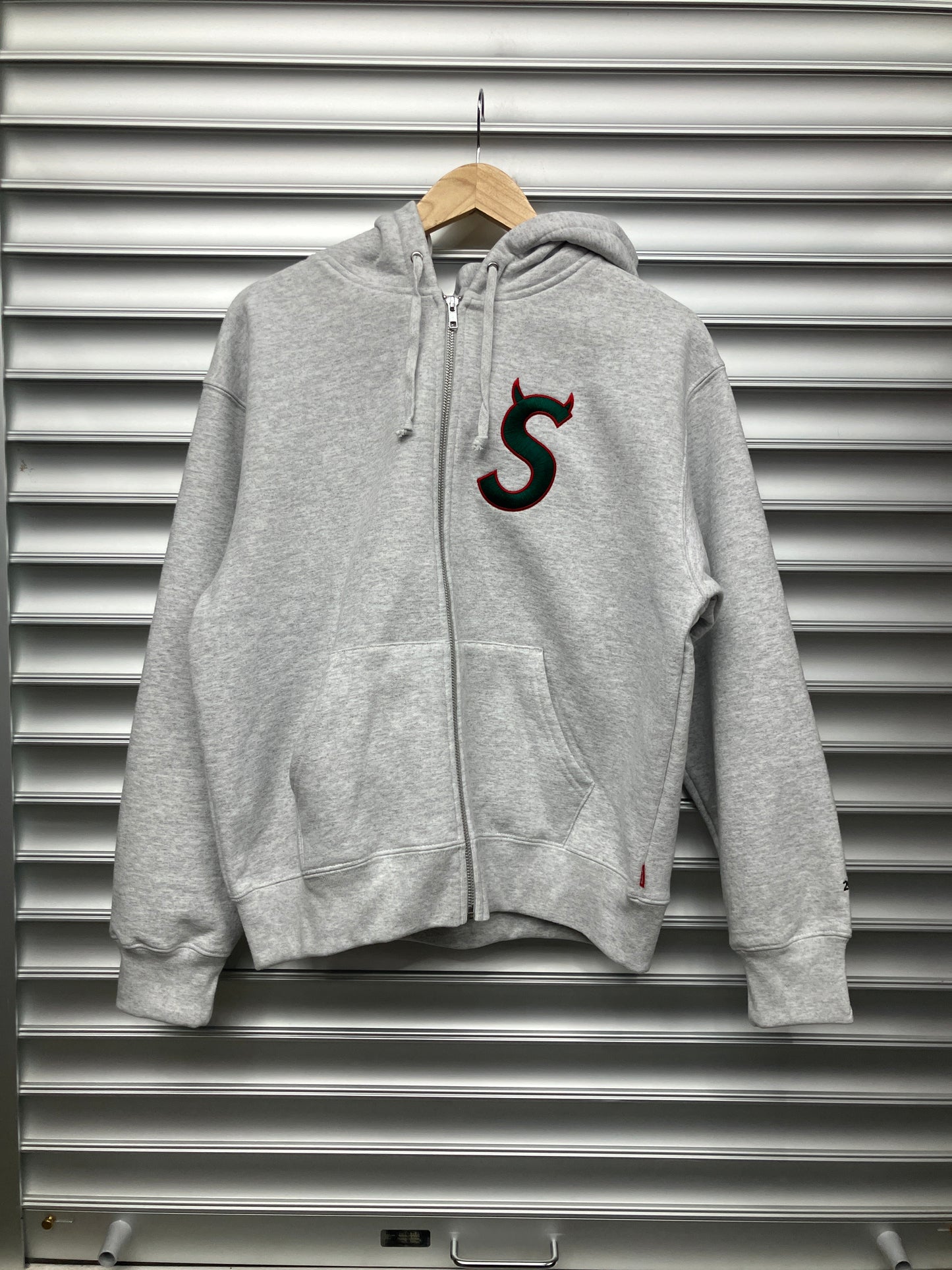 Supreme Grey Zip Up - Small