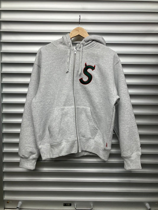 Supreme Grey Zip Up - Small