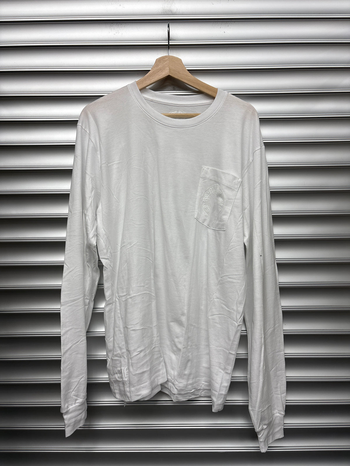 Chrome Hearts White Tonal Floral Longsleeve - L**