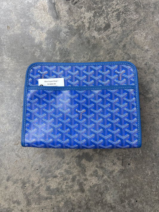 Blue Goyard Bag**
