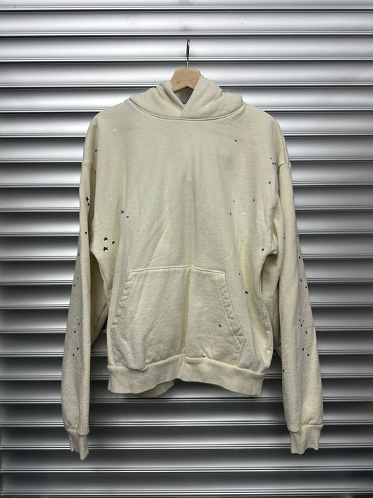 Spider Cream Blue Hoodie - M**