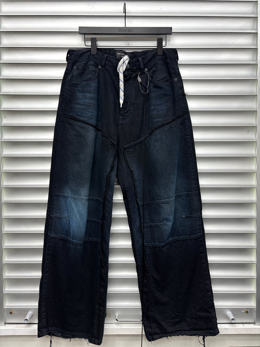 Balenciaga Blue Double Knee Pants - XS**