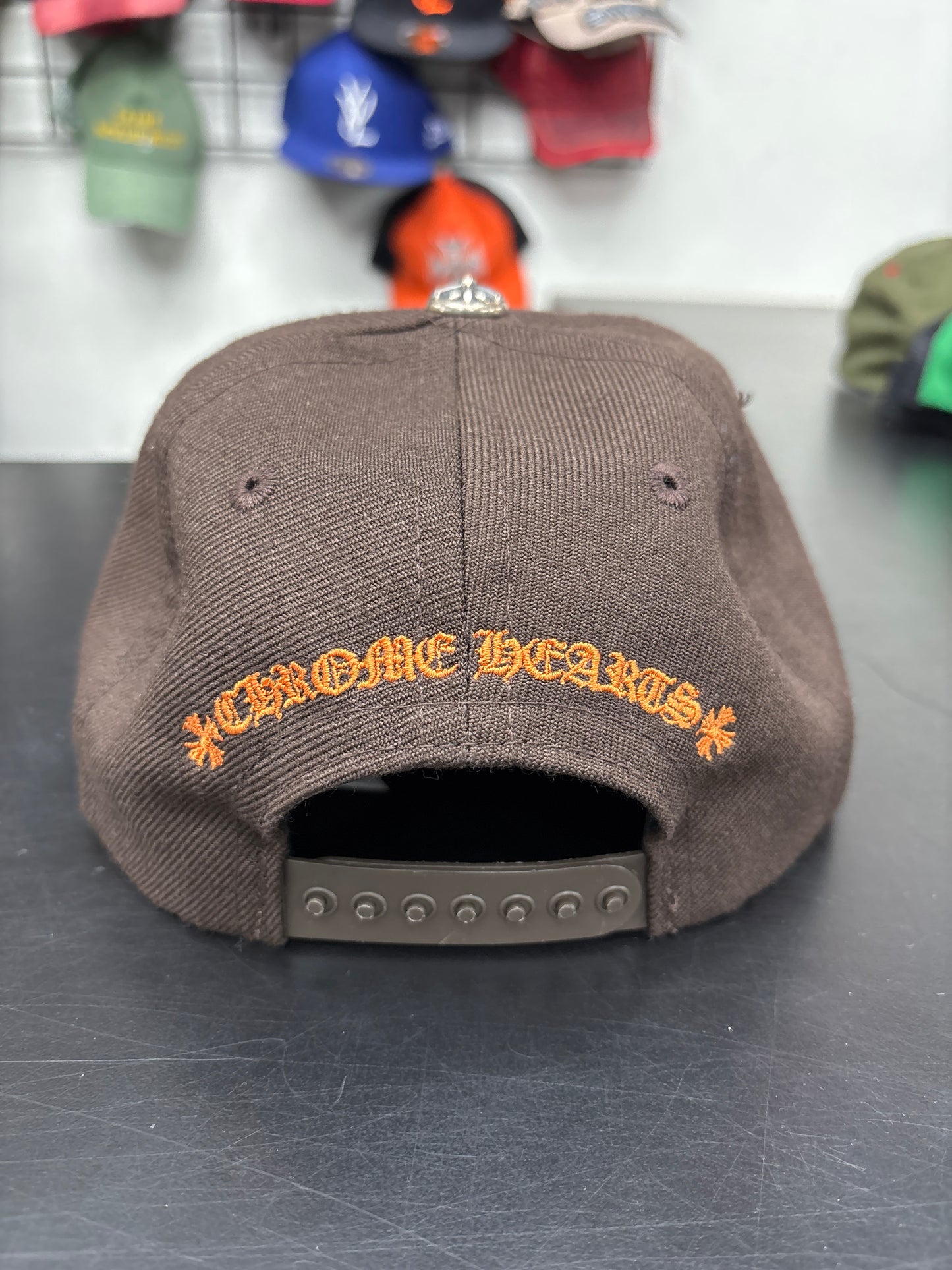 Chrome Brown Orange Snapback