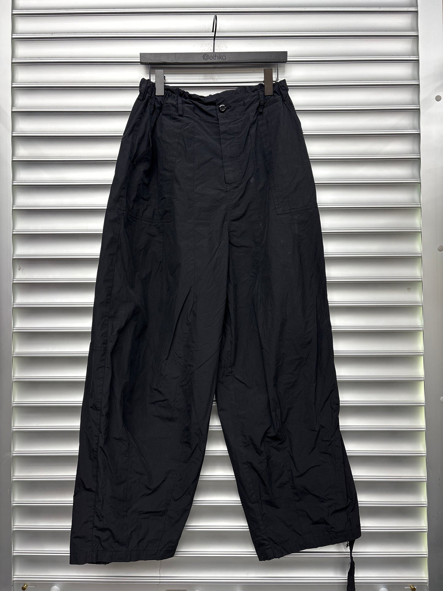 Frizm Black Parachute Pants - XL**