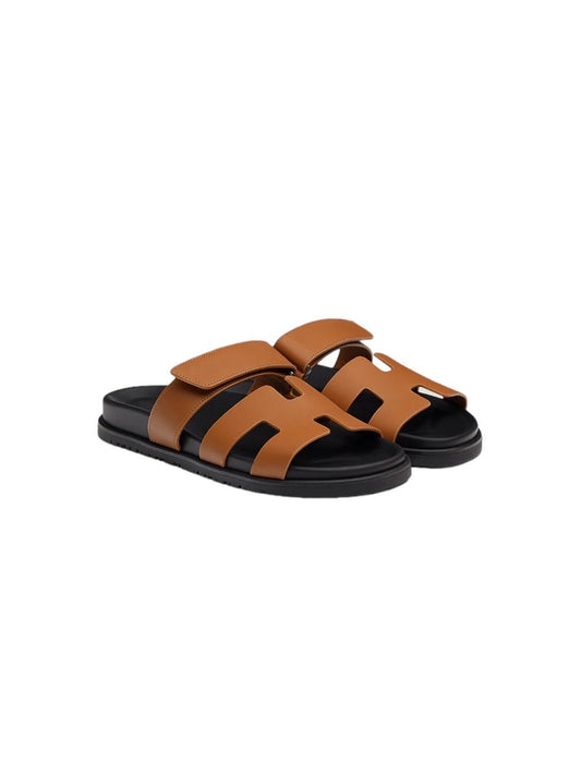 Hermes Brown Chrypre Slides - 41