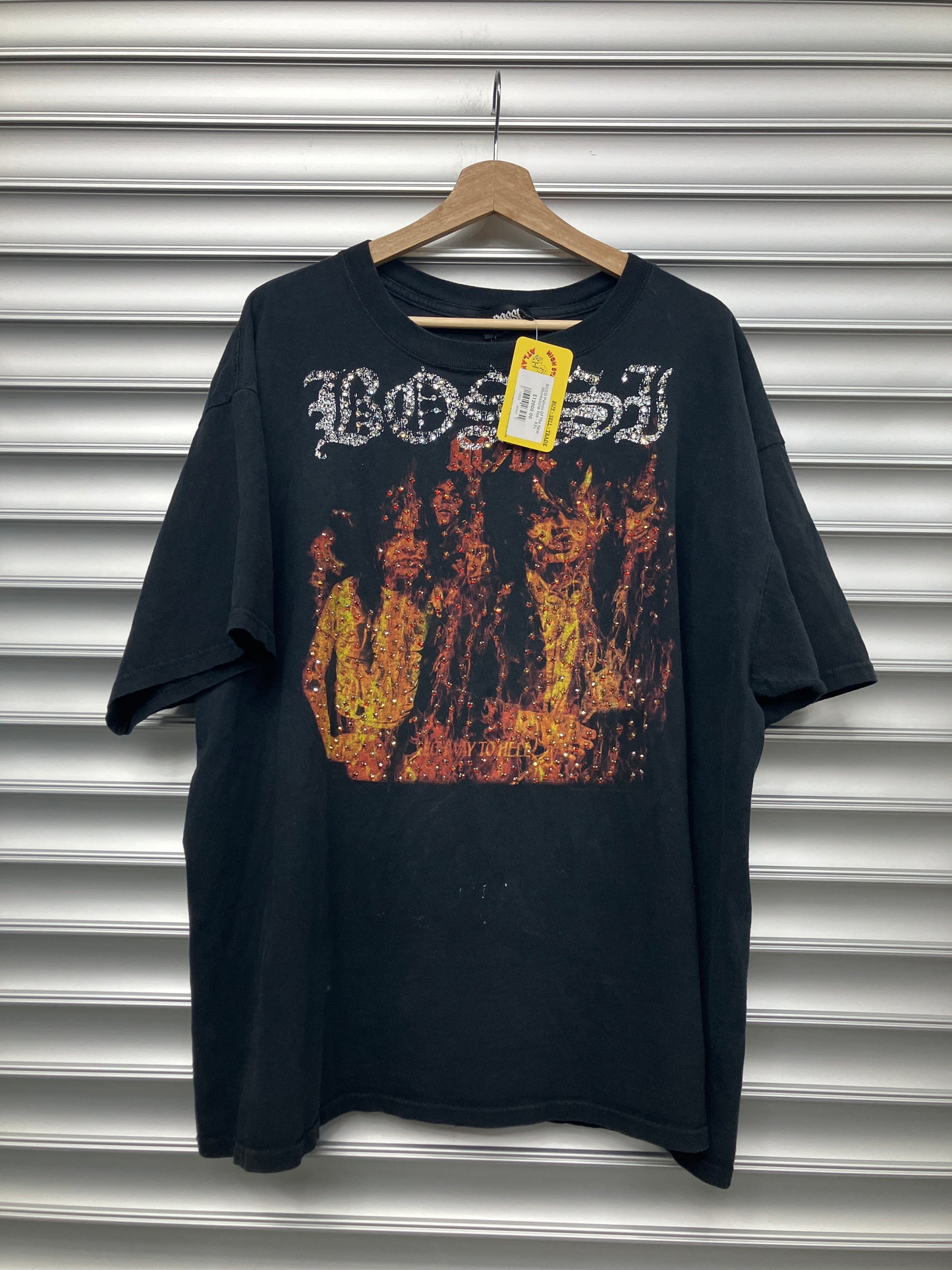 BOSSI Patron Of The New Rhinestone Tee - XXL