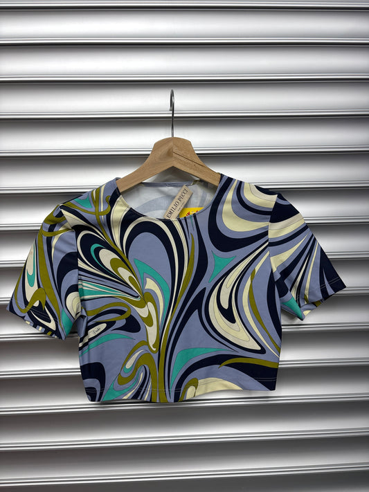 Emilio Pucci Poly Crop Top - S