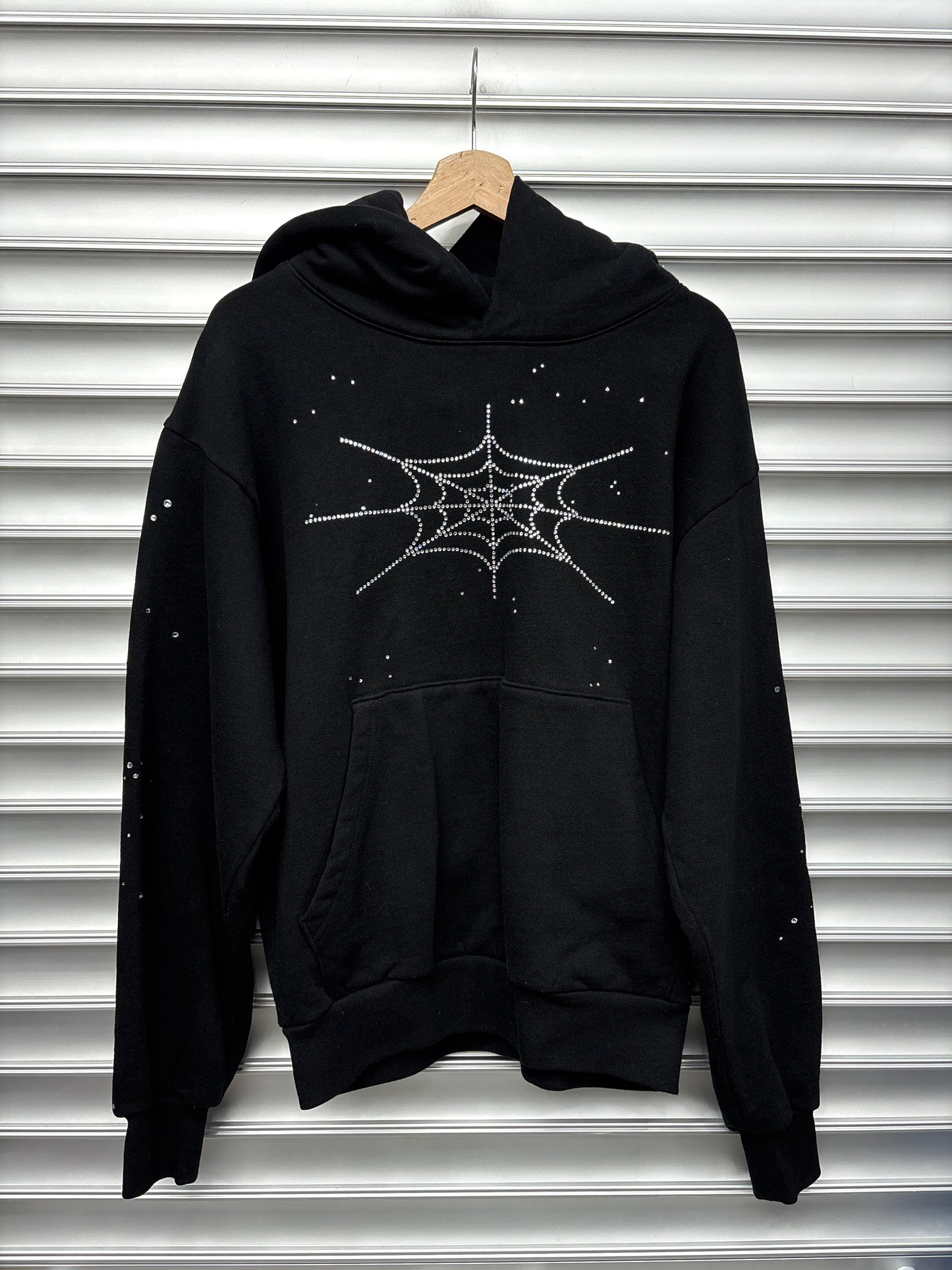 Spider Rhinstone Hoodie - S