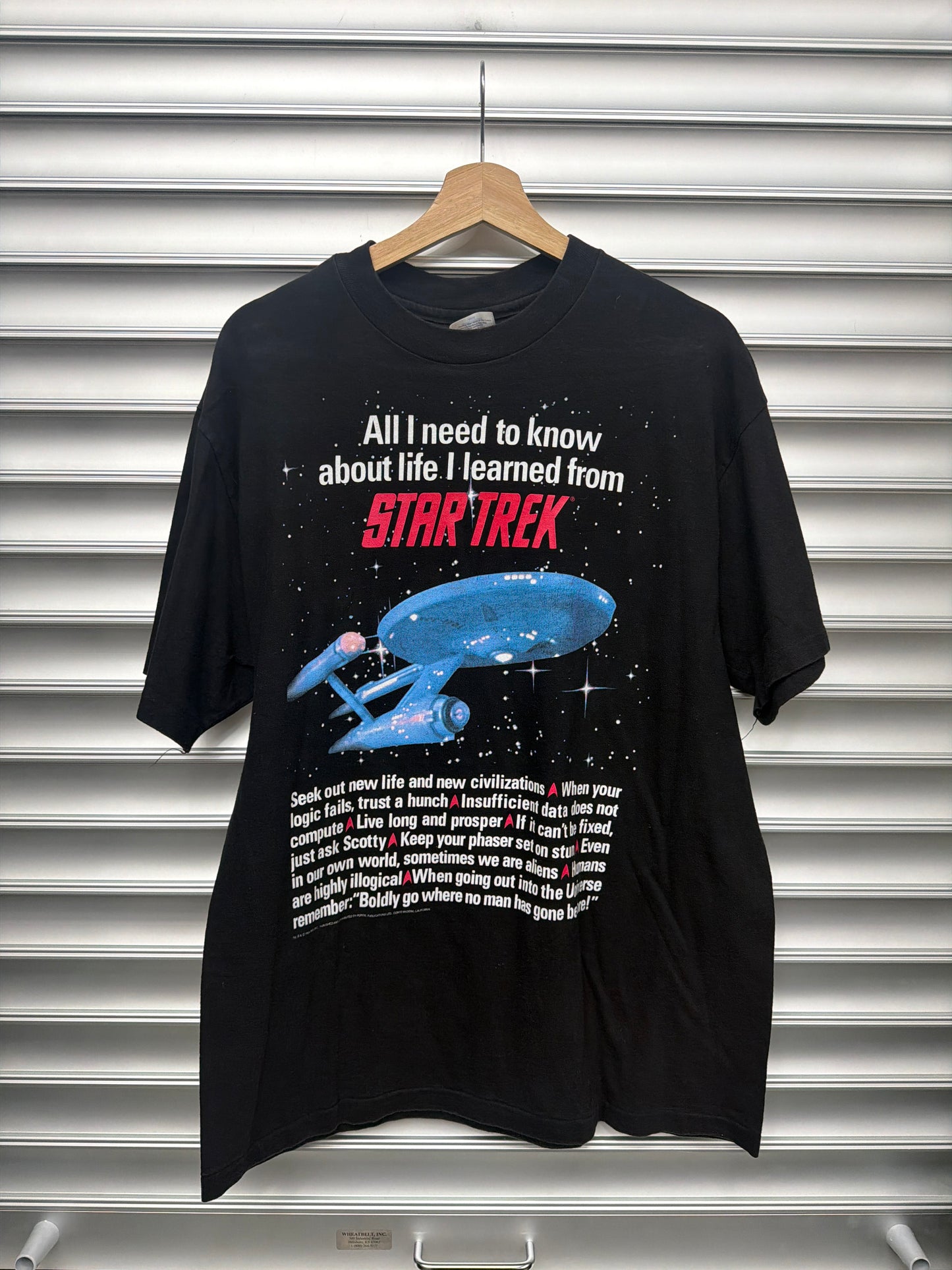 Vintage Star Trek Ship Tee - L