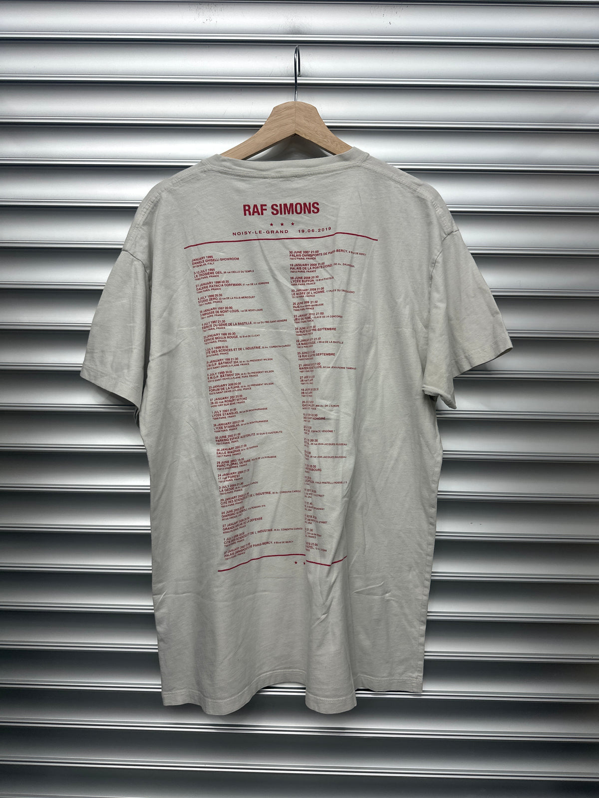 Raf Simmons Antwerp Tee - M**