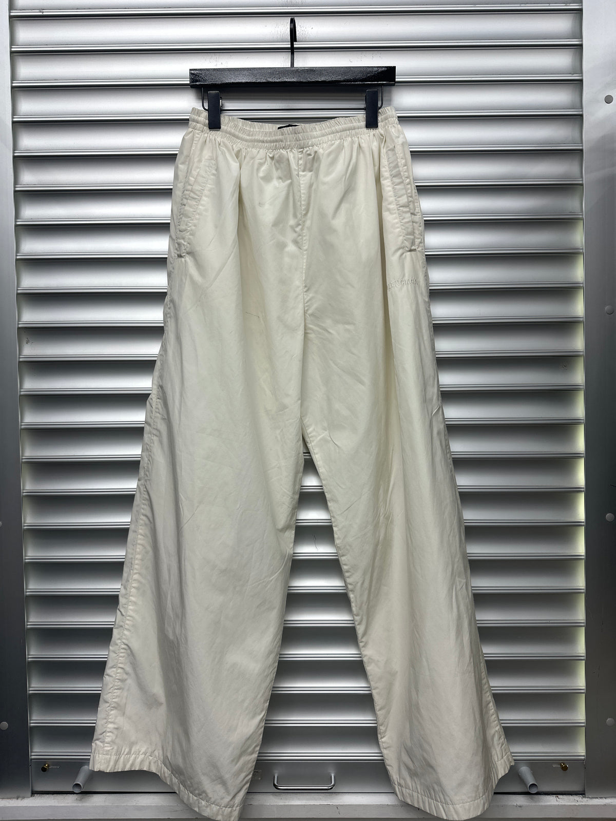 Balenciaga White Track Pants - M**
